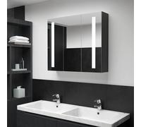 vidaXL Armadietto Bagno con Specchio e LED 89x14x62 cm