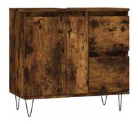VIDAXL - Armadietto Bagno Rovere Fumo 65x33x60 Cm In Legno Multistrato