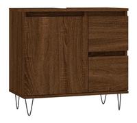 VIDAXL - Armadietto Bagno Rovere Marrone 65x33x60cm In Legno Multistrato
