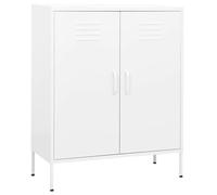 vidaXL Armadietto Bianco 80x35x101,5 cm in Acciaio