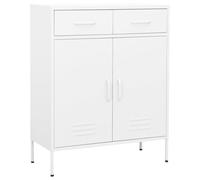 vidaXL Armadietto Bianco 80x35x101,5 cm in Acciaio