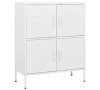 vidaXL Armadietto Bianco 80x35x101,5 cm in Acciaio
