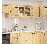 vidaXL Armadietto con lo scaffale Miele 60 x 32 x 40 cm Pino massello