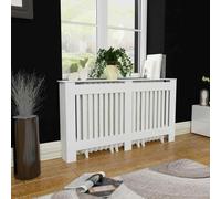 vidaXL Armadietto Copritermosifone in MDF Bianco 152 cm