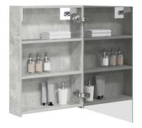 vidaXL Armadietto da bagno a specchio, 50 x 14,5 x 70 cm, con mensole rettangolari moderne, organizer e accessori eleganti per il tuo spazio