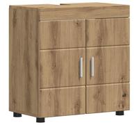 vidaXL Mobile per lavabo da bagno con porta TULUM rovere artigianale