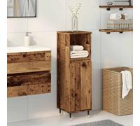 vidaXL Armadietto da Bagno Legno Antico 30x30x100 cm in Truciolato