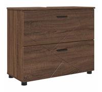 vidaXL Armadietto da bagno, organizer indipendente, moderno, con porte, mobili rettangolari