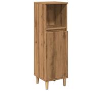 vidaXL Armadietto da Bagno Rovere Artigianale 30x30x100 cm Truciolato