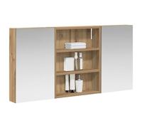 vidaXL Armadietto da bagno Set 3 pezzi 100 x 10,5 x 50 cm Legno Ingegnerizzato, Bagno, Rettangolare, Design Moderno con Soluzioni Di Archiviazione, Ottimizzazione dello Spazio per Praticità ed