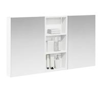 vidaXL Armadietto da bagno Set 3 pezzi 110 x 10,5 x 60,5 cm legno ingegnerizzato, bagno, rettangolare, design moderno con soluzioni di archiviazione, ottimizzazione dello spazio per praticità ed