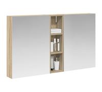 vidaXL Armadietto da bagno Set 3 pezzi 120 x 14,5 x 70 cm Legno Ingegnerizzato, Bagno, Rettangolare, Design Moderno con Soluzioni Di Archiviazione, Ottimizzazione dello Spazio per Praticità ed