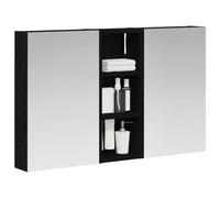 vidaXL Armadietto da bagno Set 3 pezzi 80 x 10,5 x 50 cm legno ingegnerizzato bagno, rettangolare, design moderno con soluzioni di stoccaggio, ottimizzazione dello spazio per praticità ed eleganza