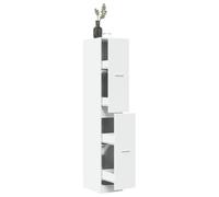 vidaXL Armadietto da Farmacia Bianco 30x41x174,5 cm in Truciolato