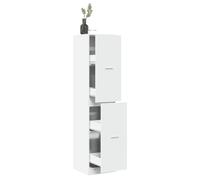 vidaXL Armadietto da Farmacia Bianco 40x41x174,5 cm in Truciolato