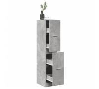 vidaXL Armadietto da Farmacia Grigio Cemento 30x41x144,5 cm Truciolato, mobile da farmacia, arredamento da farmacia, mobile con cassetti da farmacia