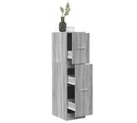 vidaXL Armadietto da Farmacia Grigio Sonoma 30x41x118 cm in Truciolato