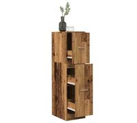 vidaXL Armadietto da Farmacia Legno Vecchio 30x41x118 cm in Truciolato