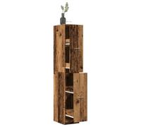 vidaXL Armadietto da Farmacia Legno Vecchio 30x41x174,5 cm Truciolato, Mobile da Farmacia, Arredamento da Farmacia, Mobile con cassetti da Farmacia
