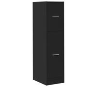 vidaXL Armadietto da Farmacia Nero 30x41x118 cm in Truciolato, Mobile da Farmacia, Arredamento da Farmacia, Mobile con cassetti da Farmacia