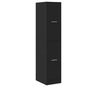 vidaXL Armadietto da Farmacia Nero 30x41x144,5 cm in Truciolato, Mobile da Farmacia, Arredamento da Farmacia, Mobile con cassetti da Farmacia