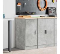 vidaXL Armadietto da Garage Grigio cemento 40x51x85 cm