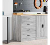 vidaXL Armadietto da Garage Grigio Sonoma 60x51x85 cm