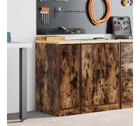 vidaXL Armadietto da Garage in Rovere Affumicato 30x51x85 cm