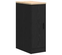 vidaXL Armadietto da Garage Nero 30x51x85 cm in Legno Massello di Pino