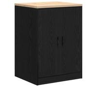vidaXL Armadietto da Garage Nero 60x51x85 cm in Legno Massello di Pino