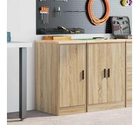 vidaXL Armadietto da Garage Rovere Sonoma 40x51x85 cm