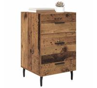 vidaXL Armadietto da notte con cassetto in legno antico 40 x 40 x 66 cm, tavolino rustico, armadio compatto, tavolo decorativo, cassetto, elemento essenziale della camera da letto