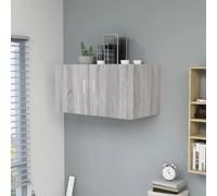 vidaXL Armadietto da Parete Grigio Sonoma 80x39x40cm Legno Multistrato