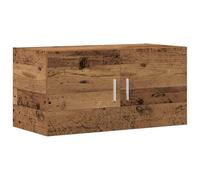vidaXL Armadietto da Parete Legno Antico 80x39x40 cm in Truciolato, armadietto TV a Parete, unità TV a Parete, armadietto sospeso, unità a Parete