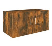 vidaXL Armadietto da Parete Rovere Fumo 80x39x40 cm Legno Multistrato