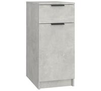 vidaXL Armadietto da Scrivania Grigio Cemento 33,5x50x75 cm Legno