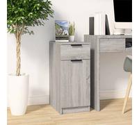vidaXL Armadietto da Scrivania Grigio Sonoma 33,5x50x75 cm Legno