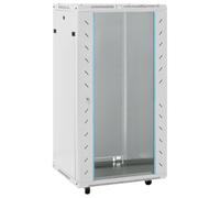 vidaXL Armadietto di Rete 22U con Ruote Girevoli 19" IP20 60x60x120 cm, armadio di rete autoportante, armadio dati, supporto di rete