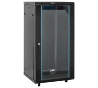 vidaXL Armadietto di Rete 22U con Ruote Girevoli 19" IP20 60x60x120 cm, armadio di rete autoportante, armadio dati, supporto di rete