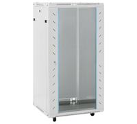 vidaXL Armadietto di Rete 22U con Ruote Girevoli 19" IP20 60x60x120 cm, armadio di rete autoportante, armadio dati, supporto di rete