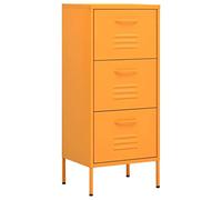 vidaXL Armadietto Giallo Senape 42,5x35x101,5 cm in Acciaio