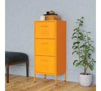 vidaXL Armadietto Giallo Senape 42,5x35x101,5 cm in Acciaio
