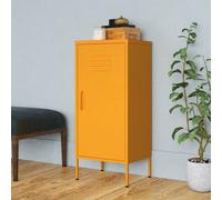 vidaXL Armadietto Giallo Senape 42,5x35x101,5 cm in Acciaio