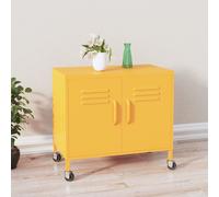 vidaXL Armadietto Giallo Senape 60x35x56 cm in Acciaio