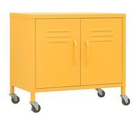 vidaXL Armadietto Giallo Senape 60x35x56 cm in Acciaio