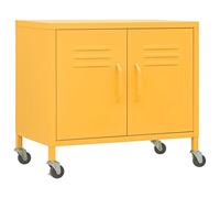 vidaXL Armadietto Giallo Senape 60x35x56 cm in Acciaio