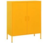 VIDAXL - Armadietto Giallo Senape 80x35x101,5 cm in Acciaio