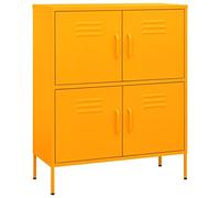 vidaXL Armadietto Giallo Senape 80x35x101,5 cm in Acciaio