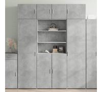 vidaXL Armadietto Grigio Cemento 80x42,5x225 cm in Truciolato