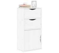 vidaXL Armadietto Laterale con Cassetti ODDA Bianco 40x24x79 cm